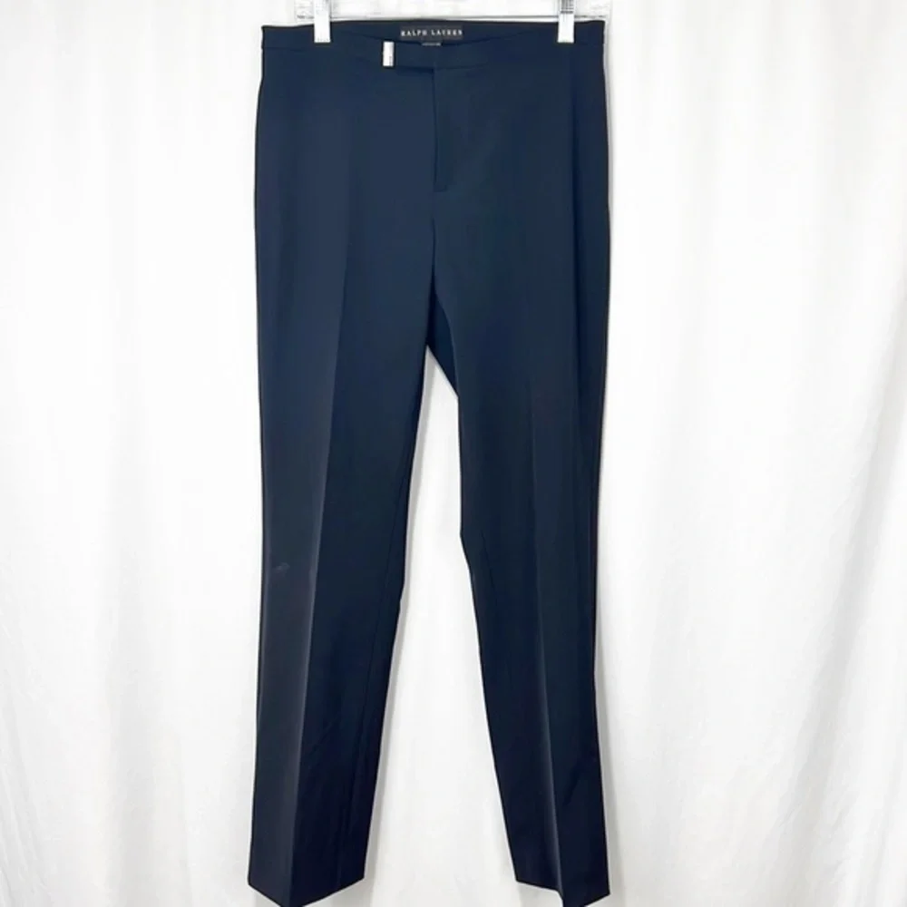 Ralph Lauren Black Label Straight Leg Dress Pants Navy Blue size 10